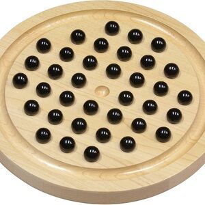 Maple Marble Solitaire Game Board Brand New In The Box, Made In USA